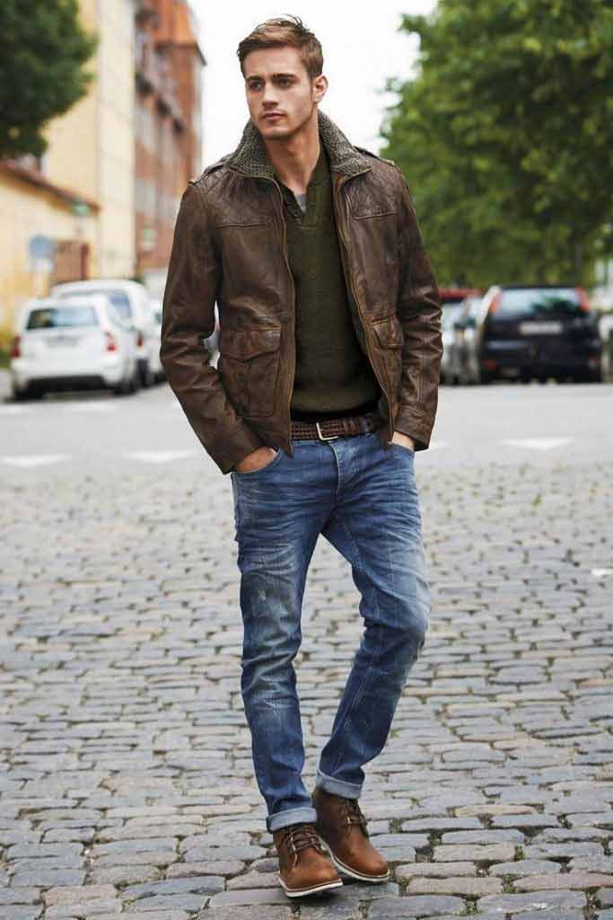 Mens winter hot sale style casual