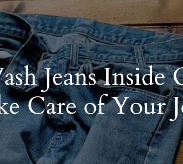 Wash Jeans Inside Out