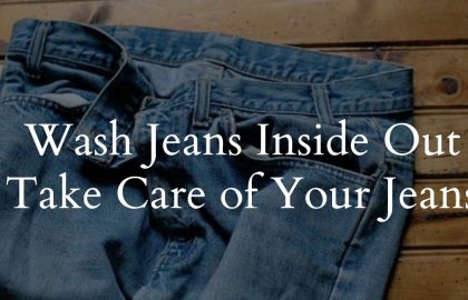 Wash Jeans Inside Out